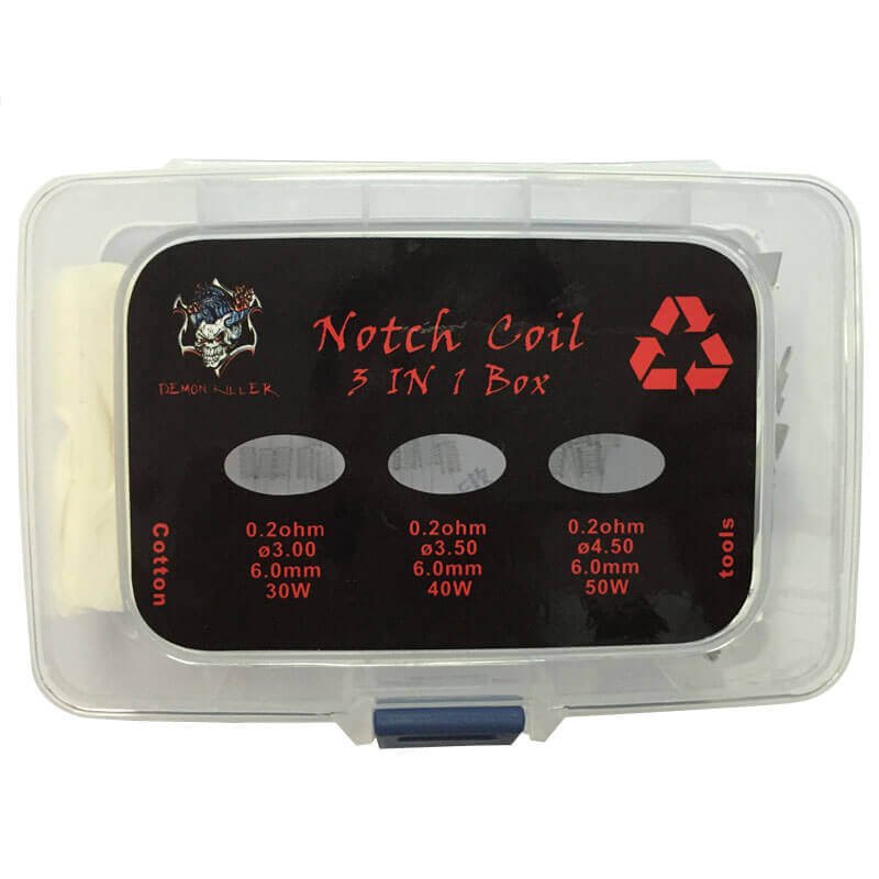 Demon Killer 3 in 1 Notch 0.2ohm Coil Set with Tools