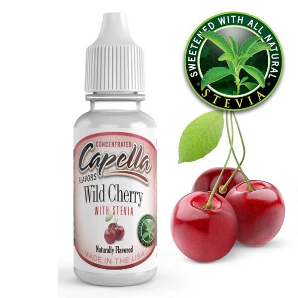 Capella Wildkirsche mit Stevia - 13 ml